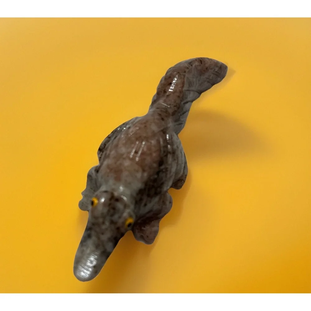 Alligator Handcrafted Stone Carved Animal Natural Rock‎ Mineral Carving Fetish